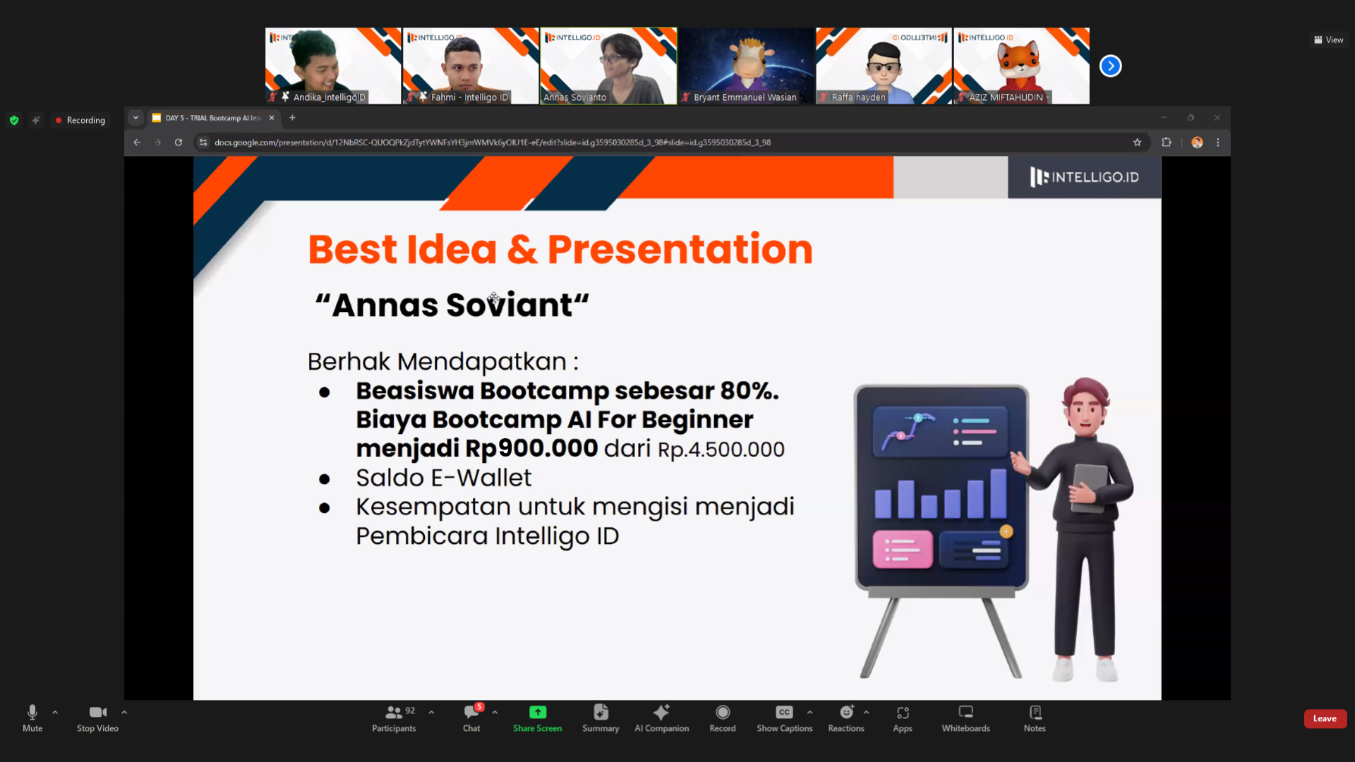 Bootcamp Data Science Intelligo.ID event